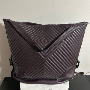 Vince Camuto Purple Quilted Hobo Bag